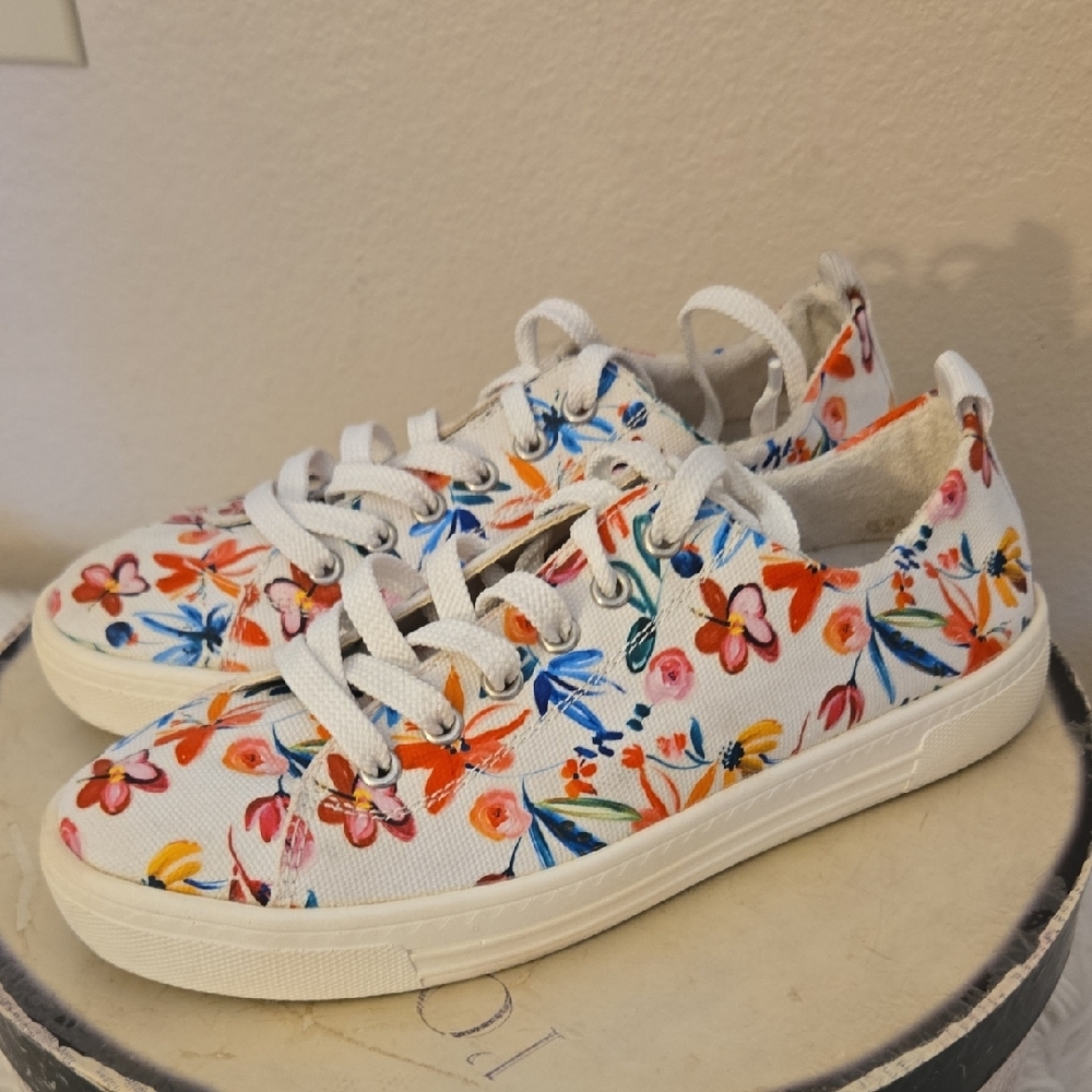Floral Canvas Women's Sneakers